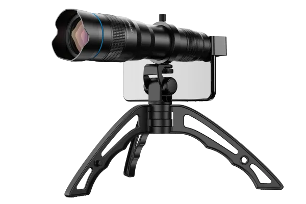 Lentille Apexel HD 36x Télescope Lens Professional Tele Zoom Camera Lenses avec trépied pour iPhone Samsung Smartphones Birdwatch Hunting