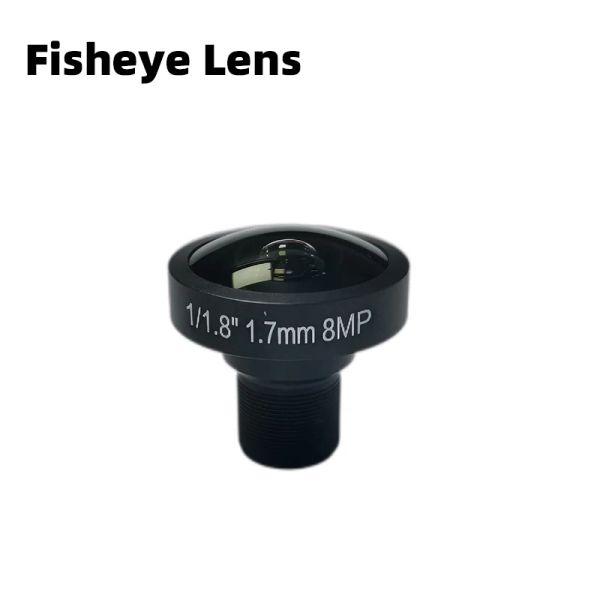 Lentille CCTV 4K LENS 8MEGAPIXEL FISHEYE 1 / 1,8 pouce 185 degrés M12 Mount Lens 1,7 mm pour IMX178 CAME 4K CAMER