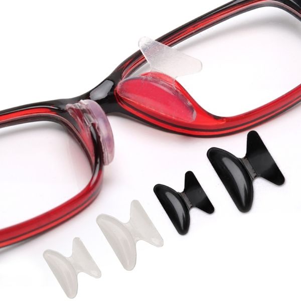 Ropa para lentes, 10 pares de anteojos, gafas de sol, adhesivo de silicona antideslizante, almohadillas para la nariz, venta al por mayor, DropShip 221119