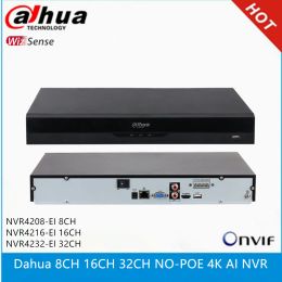 Lens dahua nvr4208ei 8ch nvr4216ei 16ch nvr4232ei zonder poe poorten wizsense 4k ai nvr max ondersteuning 12mp ip camera