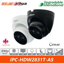 Lens Dahua Originele IPCHDW2831TASS2 Internationale versie 8MP IR 30M Builtin Miclite Ir FixedFocal Eyeball Network Camera