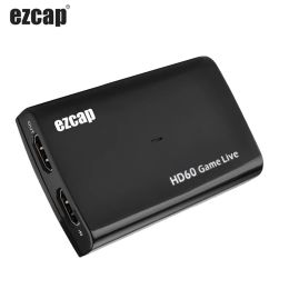 Lente EZCAP 266 Full HD 1080p 60FPS Audio Video Capture Captura Box Recordación Micéndico del dispositivo de esteramado en vivo en bucle para cámara de xbox PS4