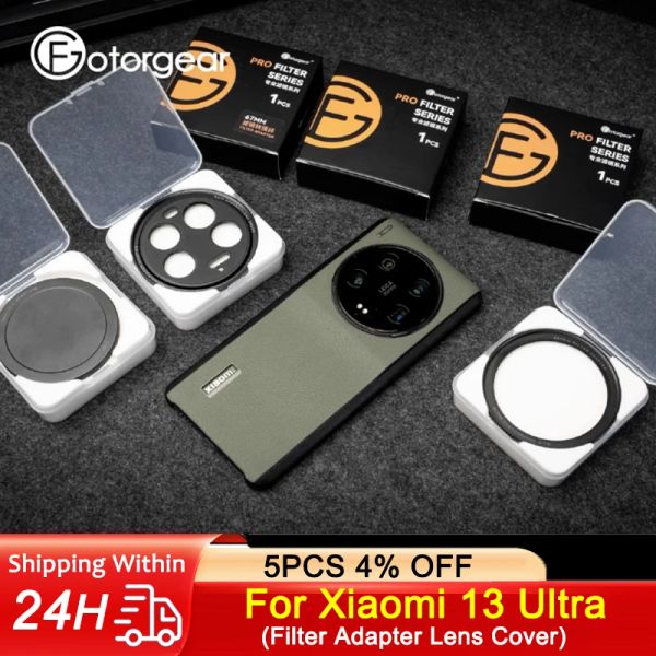 Lens Fotorgear pour Xiaomi 13 Filtre de téléphone Ultra Filtre de l'adaptateur 17 mm Filtre téléphonique 67 mm (CPL / ND / White Mist / Star / Black Mist Filter Set