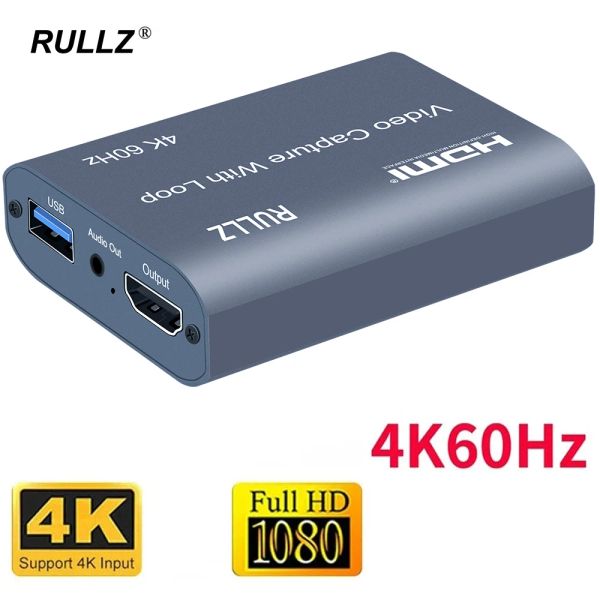 Tarjeta de captura HDMI de lente con una placa de grabación de video de audio de 4k 60Hz en vivo