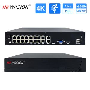 Lens Hkwasion16ch 8ch 4CH 5MP Recorder 4K 8MP H.265 POE NVR Recorder pour HD 3MP 4MP 5MP 8MP IP CAME CAMER