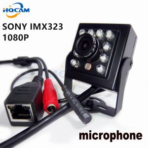 Lente hqcam 1080p mini ir cámara 10pcs 940 nm IR LED infrarrojos Cam Night Vision Suport Audio Mini IR IP Camera P2P IMX307 Ircut