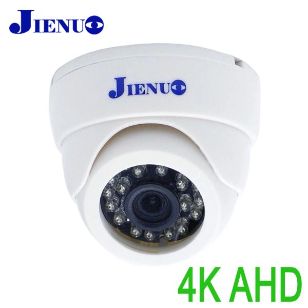 Lens Jienuo 4k Ahd Camera White Dome Security Infrared Night Vision 720p 1080p 5MP TVI CVI CCTV 2MP Video HD Home Indoor Cam Monitor