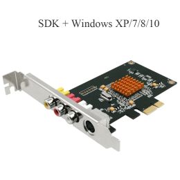 Lente LX725 SD 768X576 Tarjeta de captura de video con SDK DV Camina TV TV Cape Magnetic Tape Converter PCIE Soporte Windows XP 7 8 10