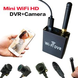 Lens Mini WiFi DVR System 1ch 1080p Wifi Recorder 2MP Mini Camera Video Surveillance Recorder AHD DVR Video Record Motion Detectie