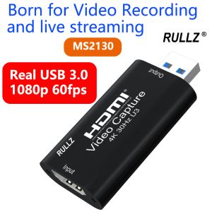 Lens MS2130 Capture Card USB 3.0 4K dans HDMI Video Grabber 1080p 60fps Boîte d'enregistrement de jeu de streaming en direct pour PS4 Xbox Camerie PC PC