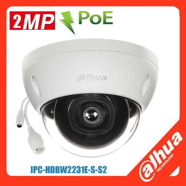 Lens Mutil Language Dahua Vandalproof Dome Ir Camera IPCHDBW2231SS2 2MP POE IR MINI MINI DOME CAMÉRICE NETTOWN