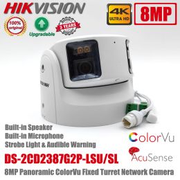 Lentille HIKVISION DS2CD2387G2PLSU / SL 4K 8MP POE COLORVU ACUSENSE PANORAMIQUE STROBE LEIL ET ALARME ALARME CAMÉRIE NETTOWN CAMEAL