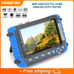 LENS PEGATAH IV8W 4K CCTV Tester 5 inch AHD/CVI/TVI CVBS Beveiliging Analoge camera -testmonitor met HDMI VGA -ingang UTP CFTV LAN -testers