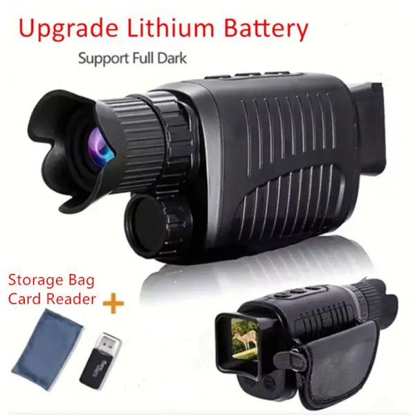 Batterie rechargeable de l'objectif 1080p Haute définition infrarouge Vision nocturne Télescope Night Vision Camera Hunting Outdoor