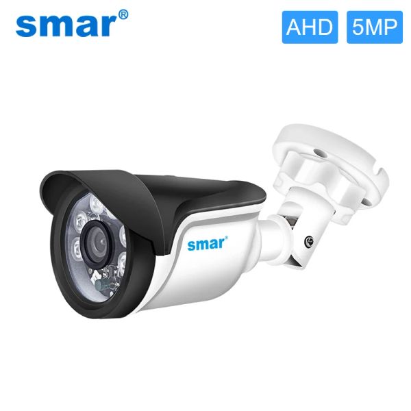 Lente SMAR SEGURIDAD CCTV 720P 1080P Cámara AHD Cámaras de bala impermeables al aire libre Vigilancia nocturna HD 3.6 mm IR Cut