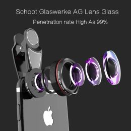 Lens Tokohansun Telefoon Lenskit 0,6x Super Wide Hoek 15x Super Macro Lens HD Camera Lentes voor iPhone 6s 7 Xiaomi Honor Cellphone