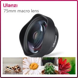 Lens Ulanzi 75 mm 10x Super Macro Lens Téléphone Camera Lens 17mm Thread HD Téléphone Lens avec clip pour iPhone Piexl Huawei One plus Xiaomi
