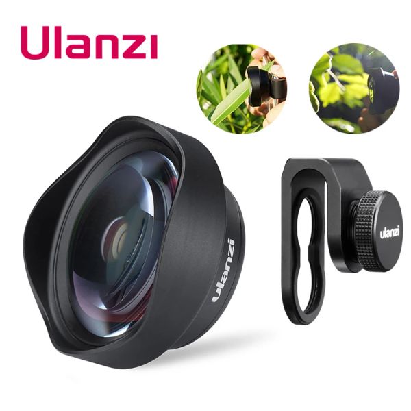 Lens Ulanzi 75 mm Universal Smartphone HD Macro Lens pour iPhone 12 Pro Max / 11 / XS MAX / XS MAX pour Xiaomi Huawei All Android Phone Lens