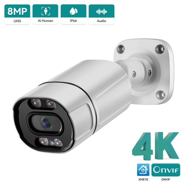 Lens XMeye 8MP 4K ONVIF IP CAMERIE 5MP APPERSION DU PAMAE EXTÉRIEUR DEPACTER DETERNE DE NIGHT DE NIGHT