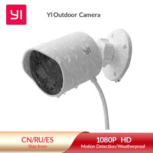 Lente Yi Outdoor 1080p Camera IP65 Visión nocturna impermeable CCTV CAM externa Registro de video AI Sistema de vigilancia de detección humana