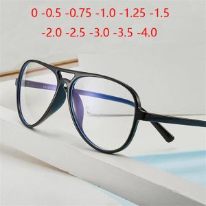 Lentions Big Frame ovale moins lentilles verres optiques Femmes hommes hommes Tr90 1,56 lunettes de prescription asphériques SPH 0 0,5 0,75 1,0 à 4,0
