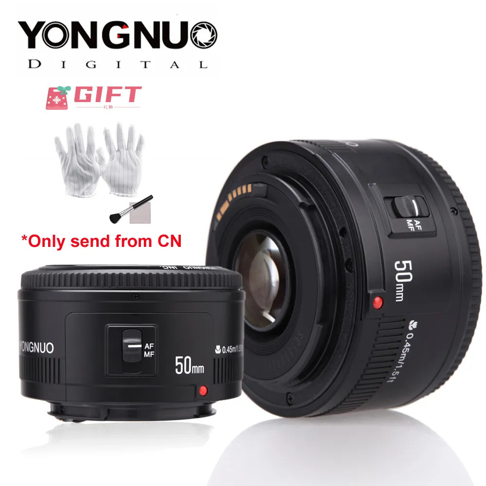 Objectifs RU YONGNUO objectif YN50mm 8 YN EF 50mm AF Len YN50 ouverture mise au point automatique pour 60D 70D 5D2 5D3 600d appareils photo reflex numériques 231006