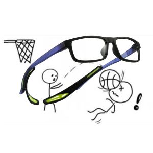 Lenzen TR90 optische bril brillen bril frame mannen sport basketbal voetbal transparant recept myopia oogglazen bril brillen frame