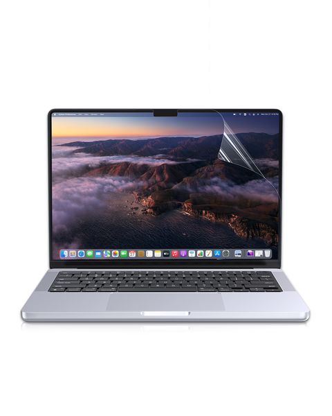 LENTION Protector de pantalla transparente de alta definición compatible con MacBook Pro de 14 pulgadas 2021 M1 Pro/M1 Max A2442, película de filtro de pantalla antihuellas