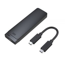 LENTION USB C naar NVMe SATA M.2 SSD-behuizing, USB 3.1 Gen 2 M Key BM Key harde schijfadapter, ondersteunt UASP voor SSD-grootte 2280/2260/2242/2230, compatibel Mac OS, Windows, Linux, meer