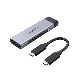 LENTION Boîtier SSD USB C vers NVMe SATA M.2, USB 3.1 Gen 2 M Key BM Key Adaptateur de disque dur, prend en charge UASP pour SSD taille 2280/2260/2242/2230, compatible Mac OS, Windows, plus