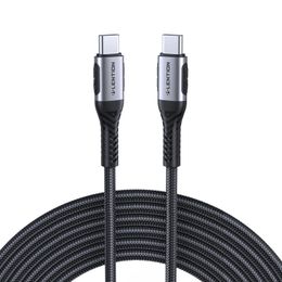 LENTION Cable USB C a USB C de 6.6 pies 100 W, cable de carga rápida tipo C 20 V/5 A, cable cargador USB-C para iPhone 15/15 Pro/15 Pro Max, MacBook Pro 2023-2016, nuevo iPad Pro Mac Air y más