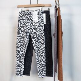 Leopard Align Leggings Yoga Pant Femme Femme Pantaire de survêtement Cheetah Sports Fitness Ninth Pantalon serré 25 "