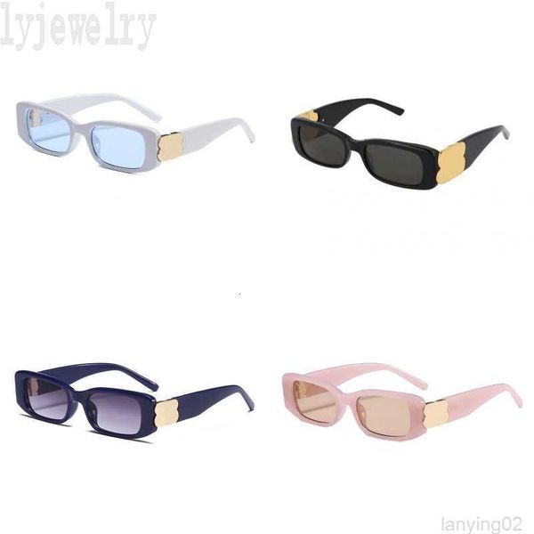 Léopard b mens lunettes femmes lunettes de soleil concepteurs rose rectangle lettres bleu luxe simples nuances à la mode bouclier lunettes de soleil femmes PJ025 F23