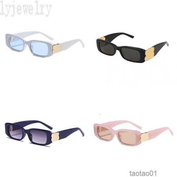 Léopard b Hommes Lunettes de soleil Femmes Lunettes de soleil Designers Rose Rectangle Lettres Bleu Luxe Simple Nuances À La Mode Bouclier Femmes Pj025 F23e26r