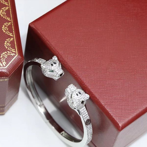 bracelet léopard 13 styles Bracelet à breloques en acier au titane Bracelet câble fil couleur or Amour Coeur Bracelet jonc à breloques avec fermeture à crochet pour femmes hommes mariage