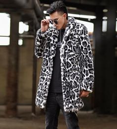 Veste en cuir en cuir de fourrure de vison léopard pour hommes hommes en cuir de fourrure chaude manteau hommes vestes lâches automne d'hiver épaissis jaqueta de couro mode m5210433