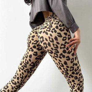 Leopard Leggings Gym Fitness Yoga Broek Dames Sport Naadloze Scrunch Butt Panty Push Up Legging voor Dames Sportkleding