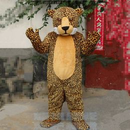 Disfraz de mascota leopardo, traje de leopardo de felpa, Carnaval de Halloween, accesorios de rendimiento de guepardo para traje de dibujos animados para adultos Unisex