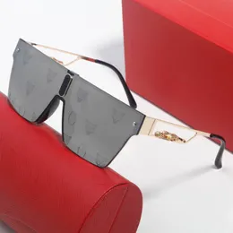 Lunettes de soleil pour hommes léopard lunettes une pièce mode classique polyvalent dégradé couleur lentille tendance belles lunettes de soleil pour les femmes montrent le visage petit