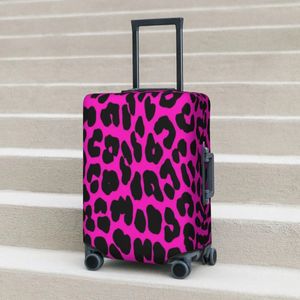 Luipaardpatroon koffer deksel vakantie dierenhuid strektch bagage accessoires reisbeschermer 240429