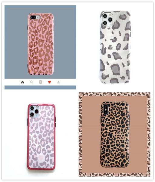 Étuis de téléphone léopard iPhone 11 pro max étui 7plus 8 XR Xs Mas Apple Silicone couverture de Protection souple 2804722