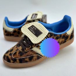 Leopard Pony Gales Sam Bonner Bas Zapatos bajos plateados Tonal Blanco Negro Encaje Diseñador Originales Hombres Mujeres Zapatillas de deporte Zapato casual Calidad superior IE0578 / IE0580 / IG8181