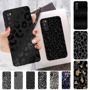 Leopard Print Black Phone Case voor Huawei Mate 10 20 30 40 50 Lite Pro Nova 3 3I 5 6 SE 7 Pro 7SE