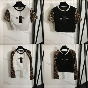 Impression de léopard pour femmes t shirt