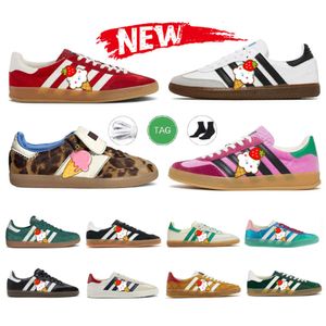 Schoenen met luipaardprint Wales Bonner Nylon Bruin OG modeontwerper Pony Casual sneakers Sportief Wit Zwart Vegam Gum Platform Platte sportschoenen