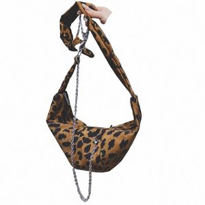 Leopard Print Femmes Sac à main de luxe Designer Toile Sacs à bandoulière Haute capacité Femmes Chaîne Rétro Sac à bandoulière Voyage Sac à main W9AX #