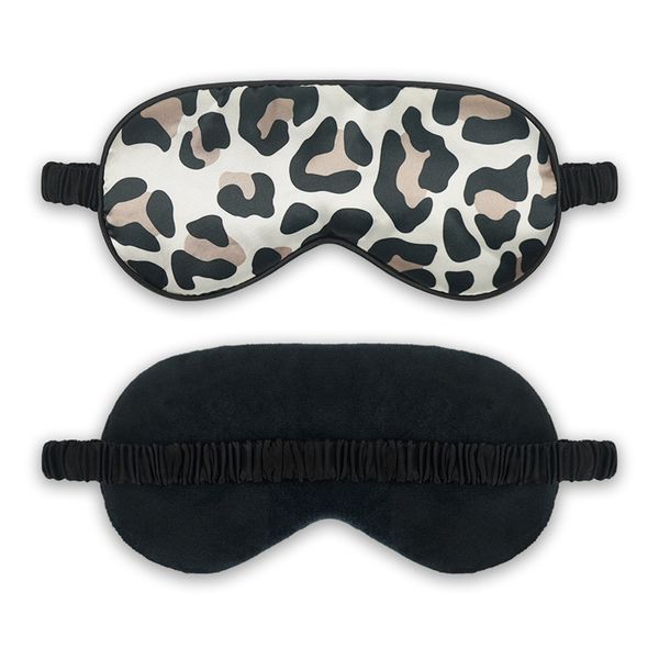 Couverture de masque pour les yeux de sommeil léopard cache-œil solide Portable nouveau repos Relax ombre à paupières pour les voyages à domicile