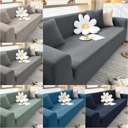 Leorate Polar Fleece Thick Elastic Sofa Cover Slipcovers Armchair Protector 1/2/3/4 Seater Corner Couch Cover For Living Room