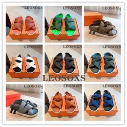 LEOSOXS est été Mature enfant daim dos-sangle femme sandales gladiateur sandales bout ouvert sandales à talons hauts Botas Muje 15 240130