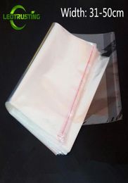 Leotrusting 100pcs 31-50 cm de ancho RGE Clear Opp Adhesive Bag Adhesivo Transparente Poly Packaging Bag Self Pstic Gift Pouch300S1422436